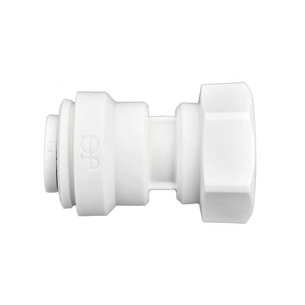 1/4 in. x 1/8 in. Push-To-Connect Female Adapter Polypropylene Fitting (10-Pack)