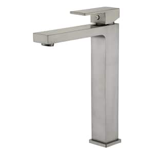 Icon Single Hole Single-Handle Bathroom Faucet Rust and Spot Resist in Brushed Nickel
