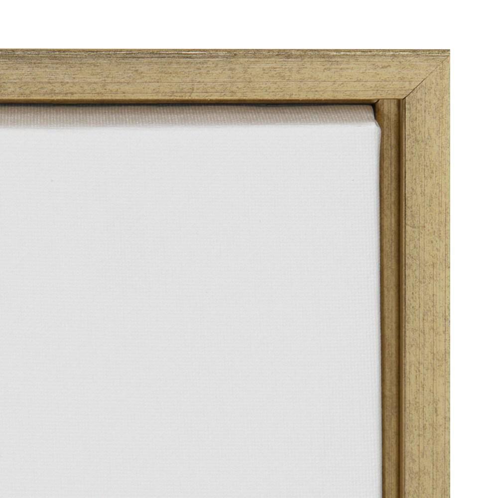 Set of 2 Gold Framed Neutral Botanical Canvas Prints