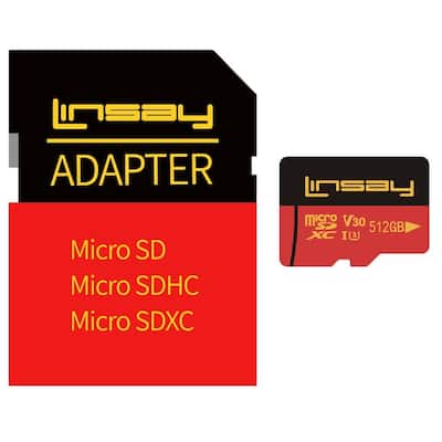 High Speed Micro SD Card 512GB V30 4K ULTRA HD