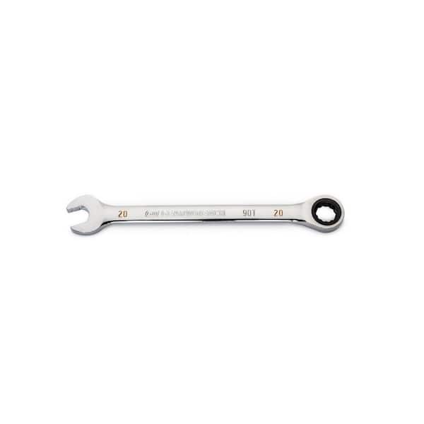 GEARWRENCH 20 mm Metric 90-Tooth Combination Ratcheting Wrench