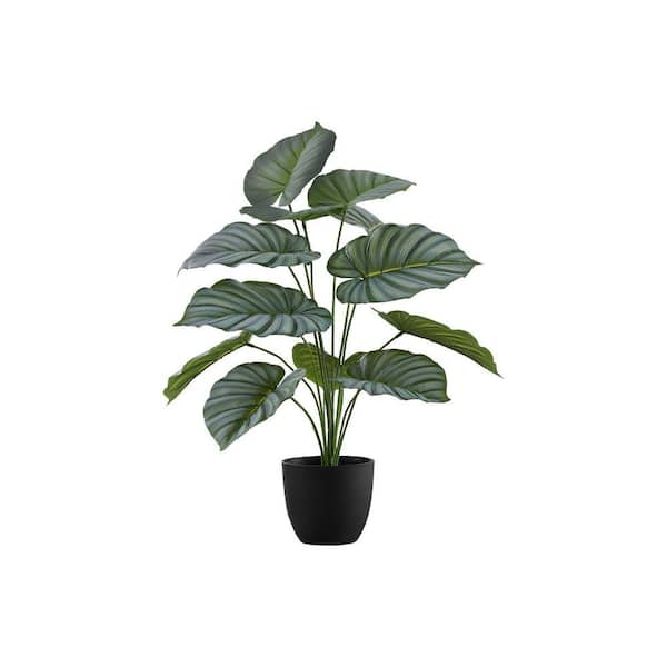 Unbranded 24 in. Artificial Green Indoor Calathea Plant, Faux Calathea,  Fake Calathea, Real Touch Calathea, 12 Adjustable Leaves BF59B2710FF0061