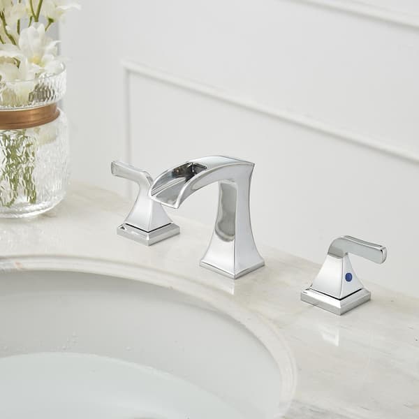 Fontaine Chrome Widespread Bathroom Sink Faucet FF-NHVW8 New, Open Box.  6615699914770