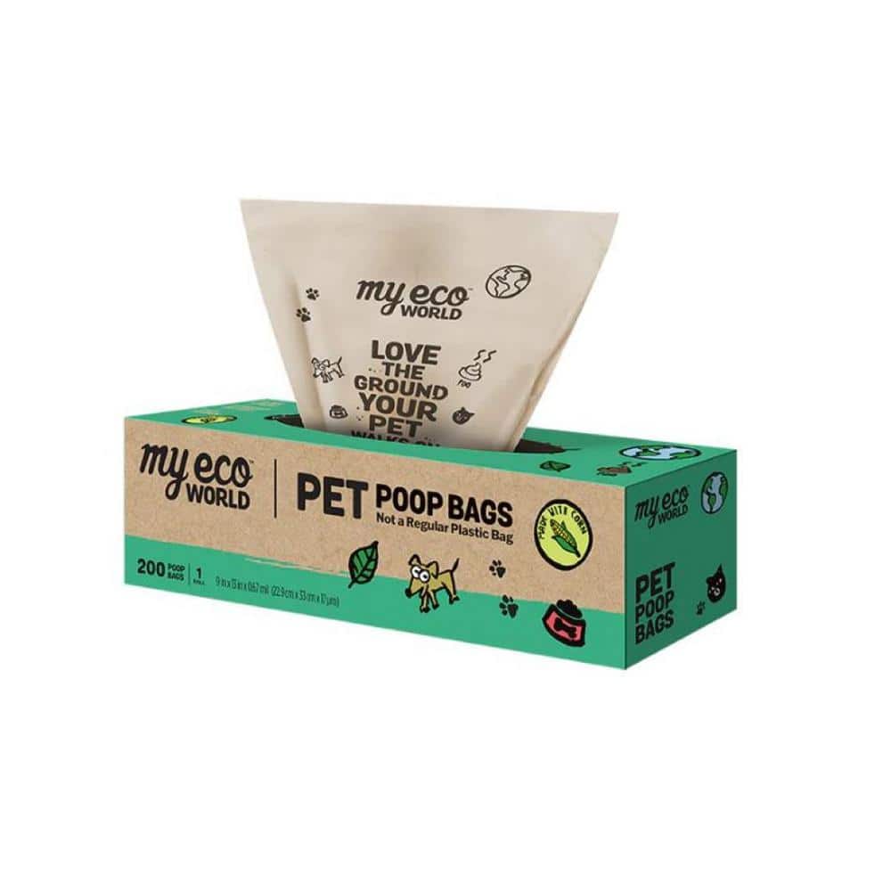 MyEcoWorld MyEcoWorld Pet Poop Bags - 1-Roll/200-Count PSB-C-0200 - The  Home Depot