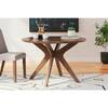 Lyncott Contemporary Brown Wood Dining Table 45 in.