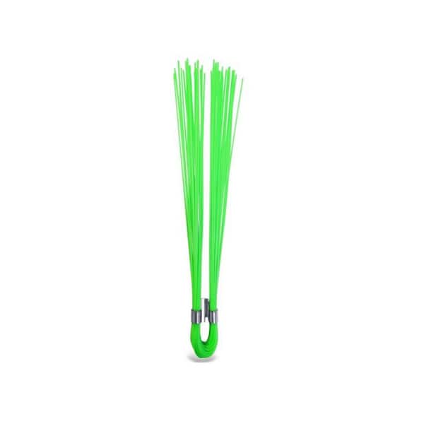 6 in. x 0.50 ft. Salamander Stake Whisker Markers, Dual Crimp, Green, 25 EA