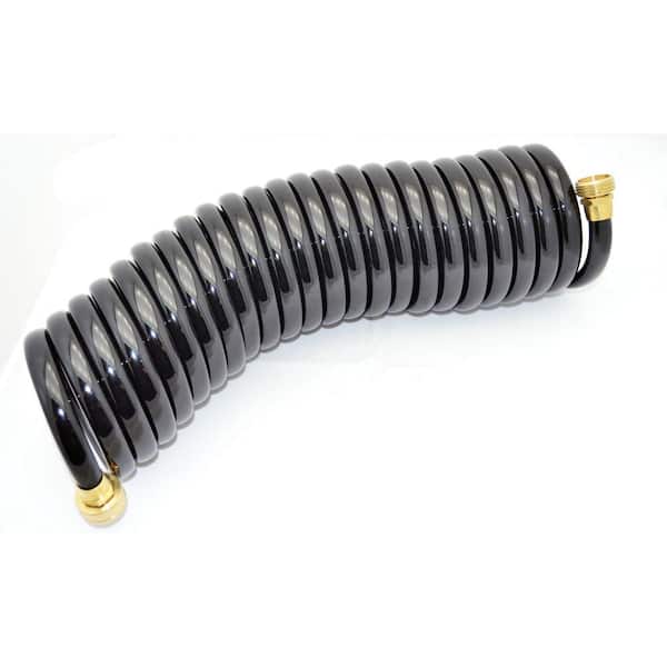 Johnson Pump 25 ft. HD Coiled Black Hose