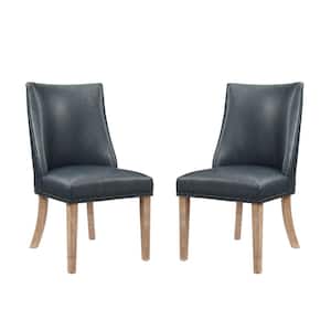 Alessio Navy PU Dining Chair