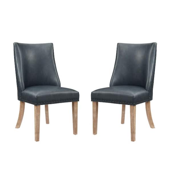 Alessio Navy PU Dining Chair