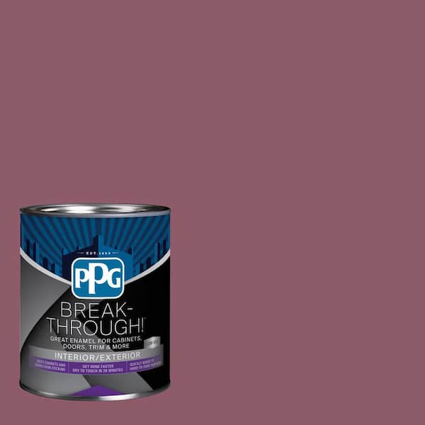 Break-Through! 1 qt. PPG1049-6 Cabernet Semi-Gloss Door, Trim & Cabinet Paint