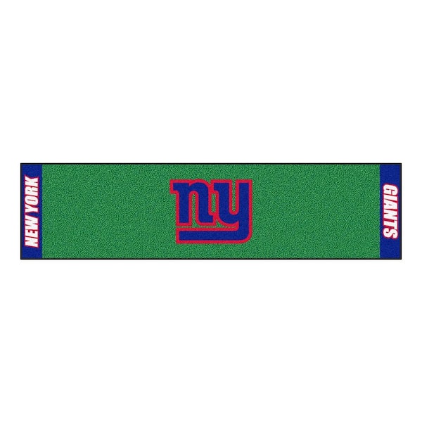 FANMATS NFL New York Giants 1 ft. 6 in. x 6 ft. Indoor 1-Hole Golf Practice Putting Green