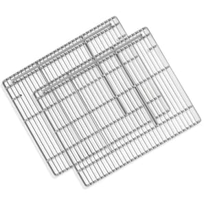 19.33 in. x 23.78 in. Commercial Freezer and Refrigerator Replacement Shelves, Gray Epoxy-Coated Steel Wire (2-Piece)