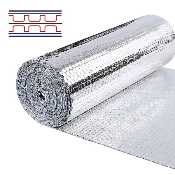 48 in. x 10 ft. Radiant Barrier Energy Saving Double Bubble Reflective Aluminum Foil Insulation