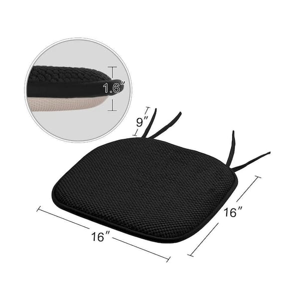 Memory Foam Honeycomb Non-slip Chair Cushion Pads (16 x 16 in