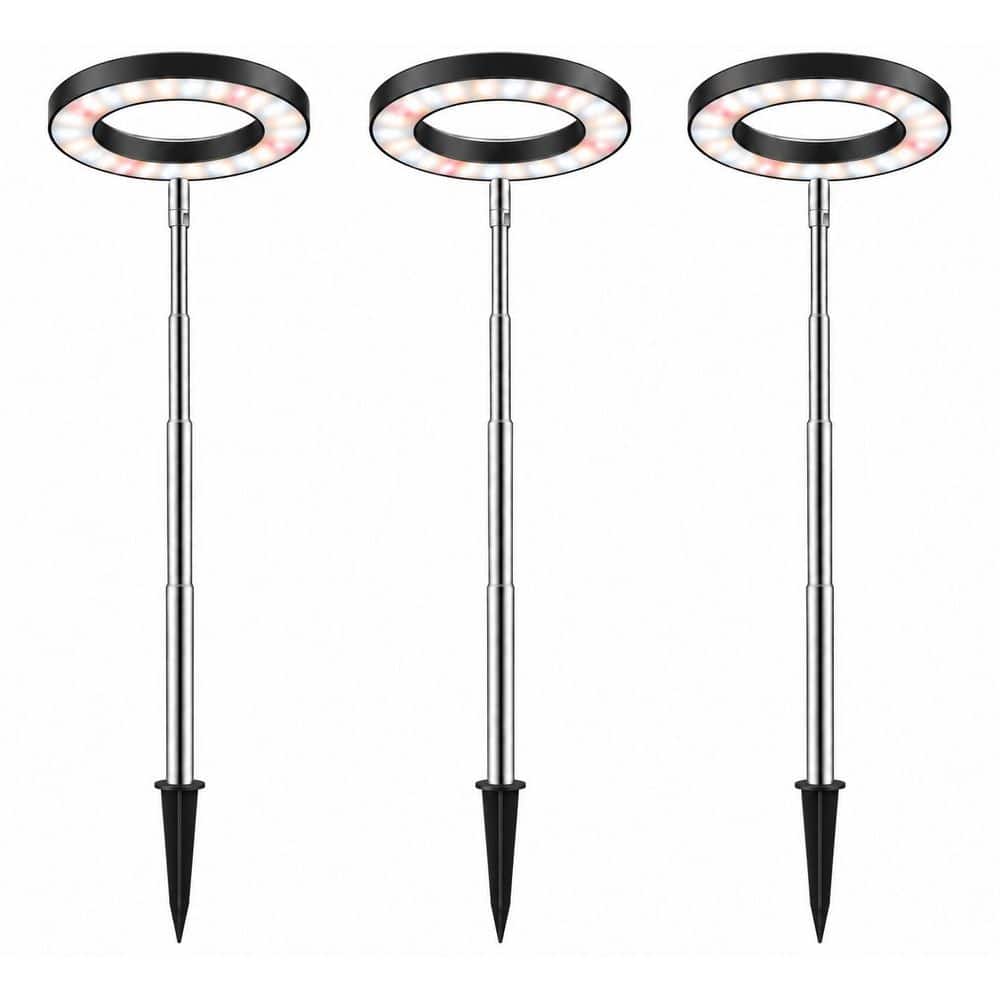 60 in. Black Full Spectrum Grow Light with Timer, Adjustable Indoor Plant Growing Lamp 3000K-6500K (3 Pack)