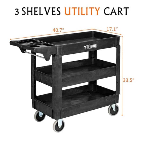 Mobile Storage Cart, Metal, 2 Shelves, 2 Drawers, 1 Bin, 150 lb Capacity, 28 Mobile Storage Cart, Metal, 2 Shelves, 2 Drawers, 1 Bin, 150 lb Capacity, 28