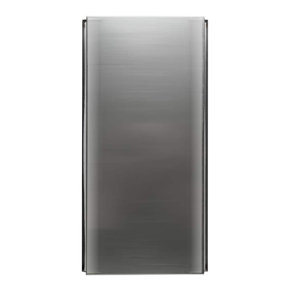 Brushed Stainless Steel Horizontal Shower Niche Shelf 24 x 12