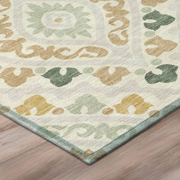 Chantille Machine Washable Indoor/Outdoor Abstract ACN3151 Cream 3 ft. x 4 ft. Area Rug