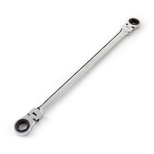 9/16 in. x 5/8 in. Extra Long Flex-Head Ratcheting Box End Wrench