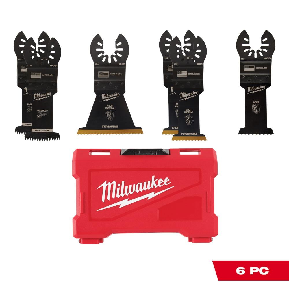 Milwaukee Oscillating MultiTool Blade Kit (6Piece) 49109112 The