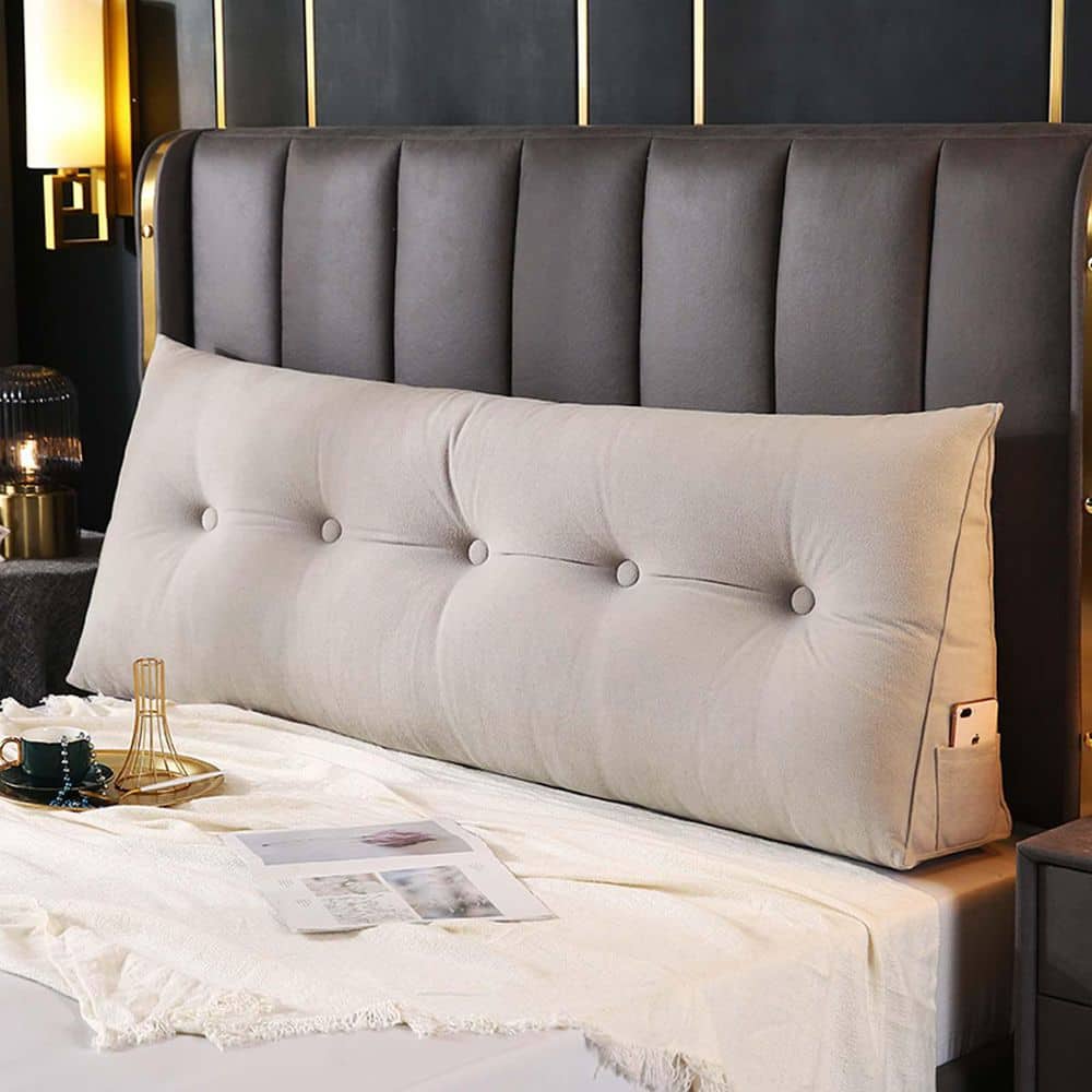 Large Triangular Headboard Pillow Backrest Positioning Support Bed Bolster 