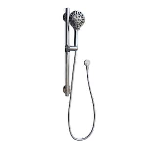 3 in. 1-28 in. Adjustable Slide Grab Bar in Chrome with 9 Function Handheld Shower Head in Chrome
