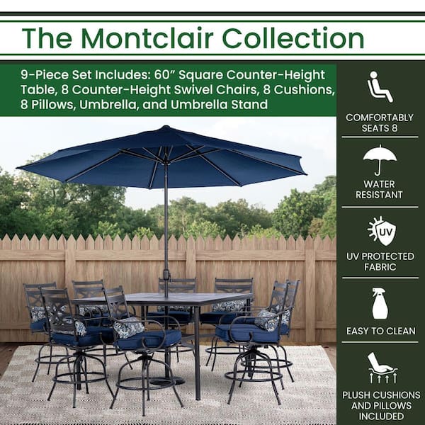 home depot outdoor dining sets with umbrella