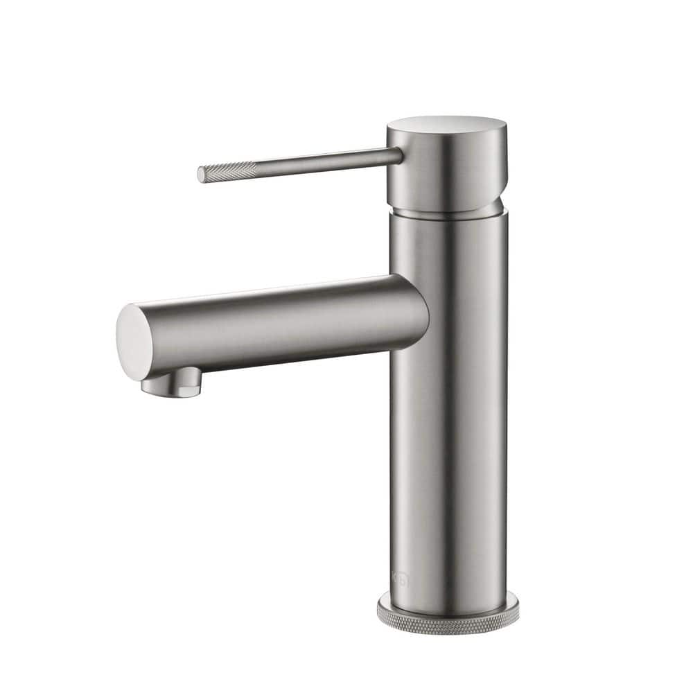 Sleek High-Arc Single-Handle Bathroom Faucet in Brushed Nickel
