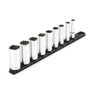 3/8 in. Drive Deep 12-Point Socket Set 5/16 in. to 3/4 in. (9-Piece)