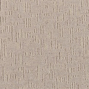 Star of the Show Seaside Bliss Beige 37 oz. Polyester Pattern Installed Carpet