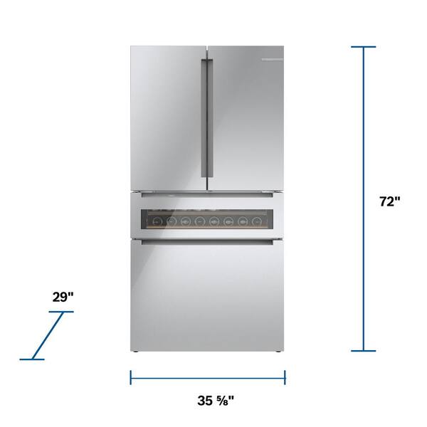 Bosch 800 Series 36 In 21 Cu Ft, Are Bathtubs A Standard Size Refrigerator