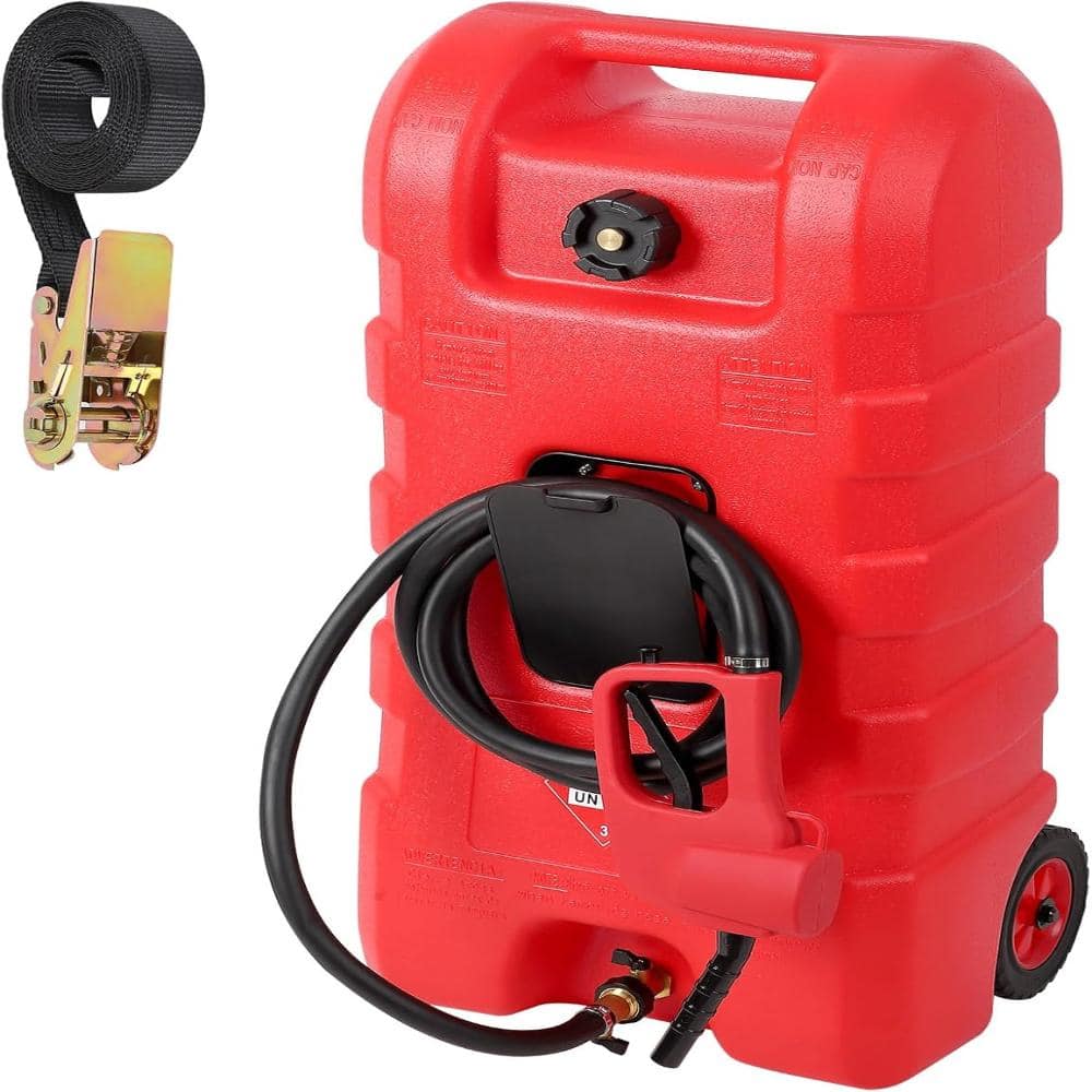 15 Gallon Fuel Caddy, Portable Gasoline Tank Container with Le Fluid Delivery Siphon Pump and 10ft Delivery Hose price history on PriceWatchPro