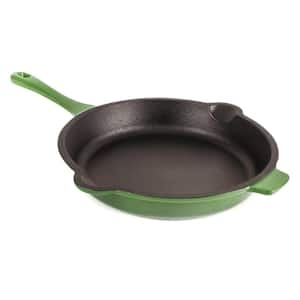 Neo 10 in. Cast Iron Frying Pan in Green