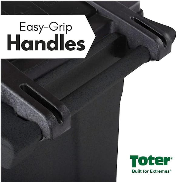 Toter 96 Gallon Blackstone Outdoor Trash Can/Garbage Can with