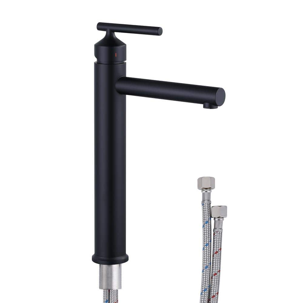 ARCORA Single Handle Single Hole Bathroom Faucet, Tall Bathroom Vessel ...