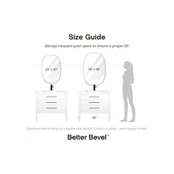 30 in. x 30 in. Frameless Beveled Edge Round Single Mirror 30 in. x 30 in. Frameless Beveled Edge Round Single Mirror