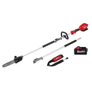 M18 FUEL 10 in. 18V Lithium-Ion Brushless Electric Cordless Pole Saw with QUIK-LOK and 6.0 Ah High Output Battery