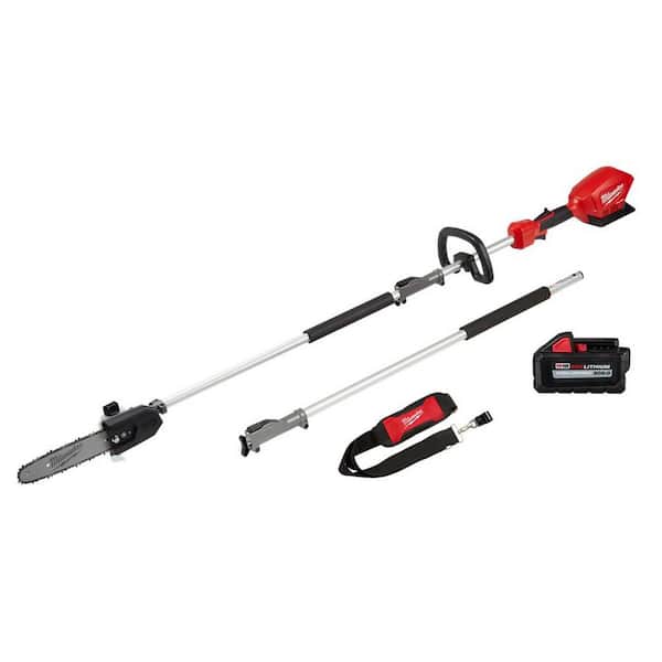 Milwaukee M18 FUEL 10 in. 18V Lithium-Ion Brushless Electric Cordless Pole Saw with QUIK-LOK and 6.0 Ah High Output Battery
