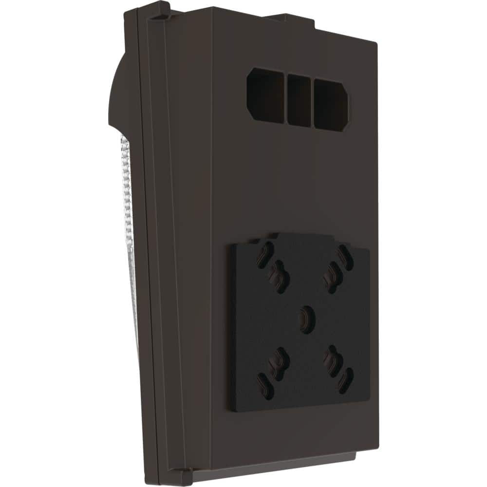 Textured Dark Bronze Adjustable LED Wall Pack Light