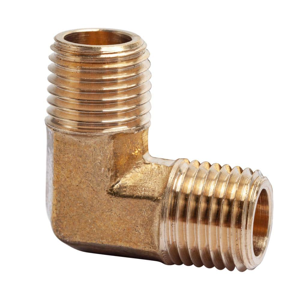 Male ELBOW 1/4" Male NPT MPT Brass Vacuum Water Fuel Gas Pipe Air Oil 
