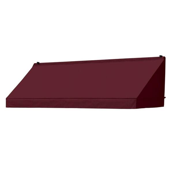 Awnings in a Box 8 ft. Classic Fixed Awnings in a Box Replacement Cover in Burgundy
