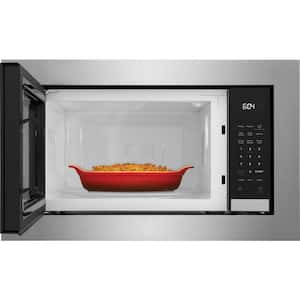 24 in. 2.2 cu ft Electric Built-In Microwave in Stainless Steel with Sensor Cook