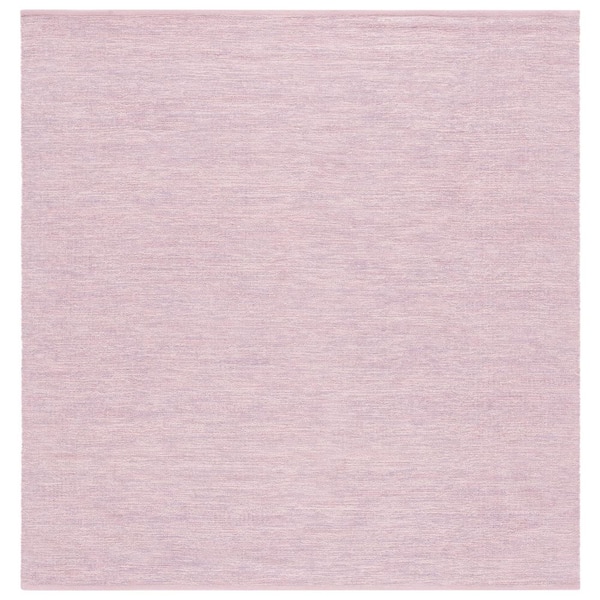 SAFAVIEH Montauk 6 ft. x 6 ft. Pink Modern Solid Square Area Rug ...