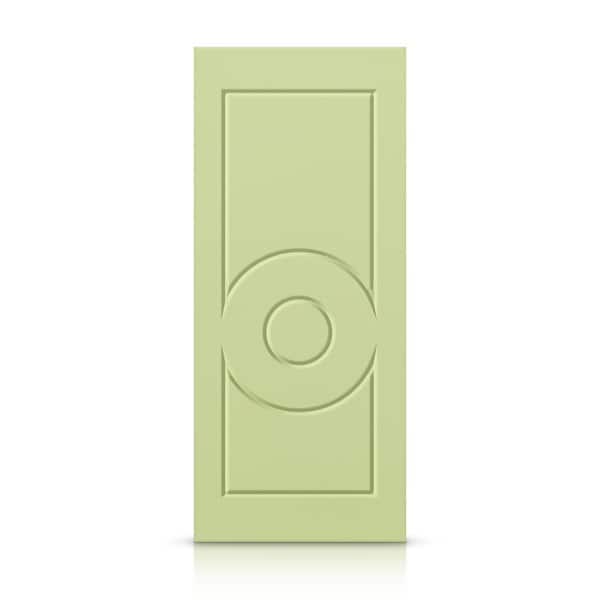 CALHOME 42 in. x 80 in. Hollow Core Sage Green Painted Composite MDF Interior Door Slab