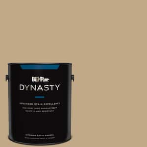 1 gal. #T16-16 Symphony Gold Satin Enamel Interior Stain-Blocking Paint and Primer