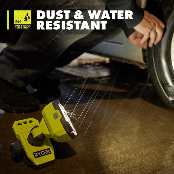 RYOBI - USB Lithium Cordless Magnetic Clamp Light Kit with 2.0 Ah Battery and Charging Cable