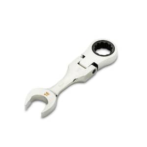 18 mm 90-Tooth 12 Point Stubby Flex Ratcheting Combination Wrench
