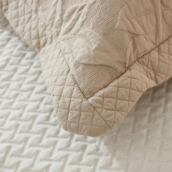 MarCielo 3-Piece Natural Beige Embroidery 100% Cotton MarCielo 3-Piece Natural Beige Embroidery 100% Cotton