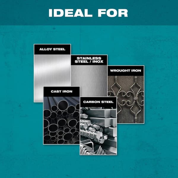 Makita X-LOCK 5 in. x 0.045 in. x 7/8 in. 60-Grit General Purpose Thin Cut‑Off Wheel for Metal and Stainless Steel Cutting - image 3