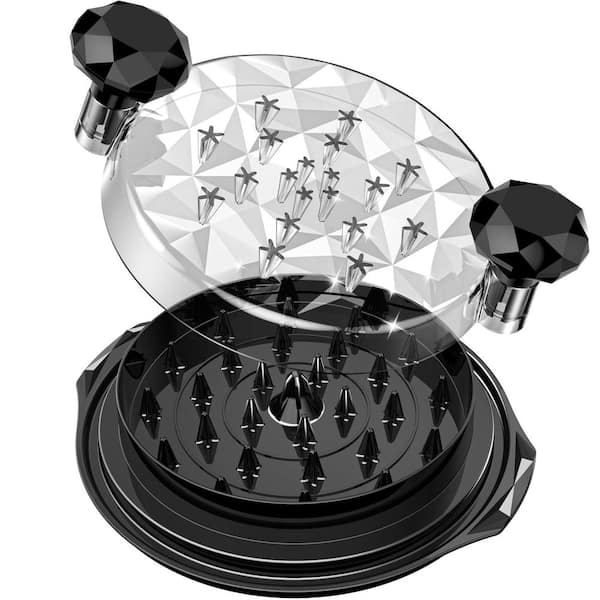 Chicken Shredder with Anti-Slip Base and Ergonomic Handle, Dishwasher Safe, Includes Cleaning Brush and Transparent Lid